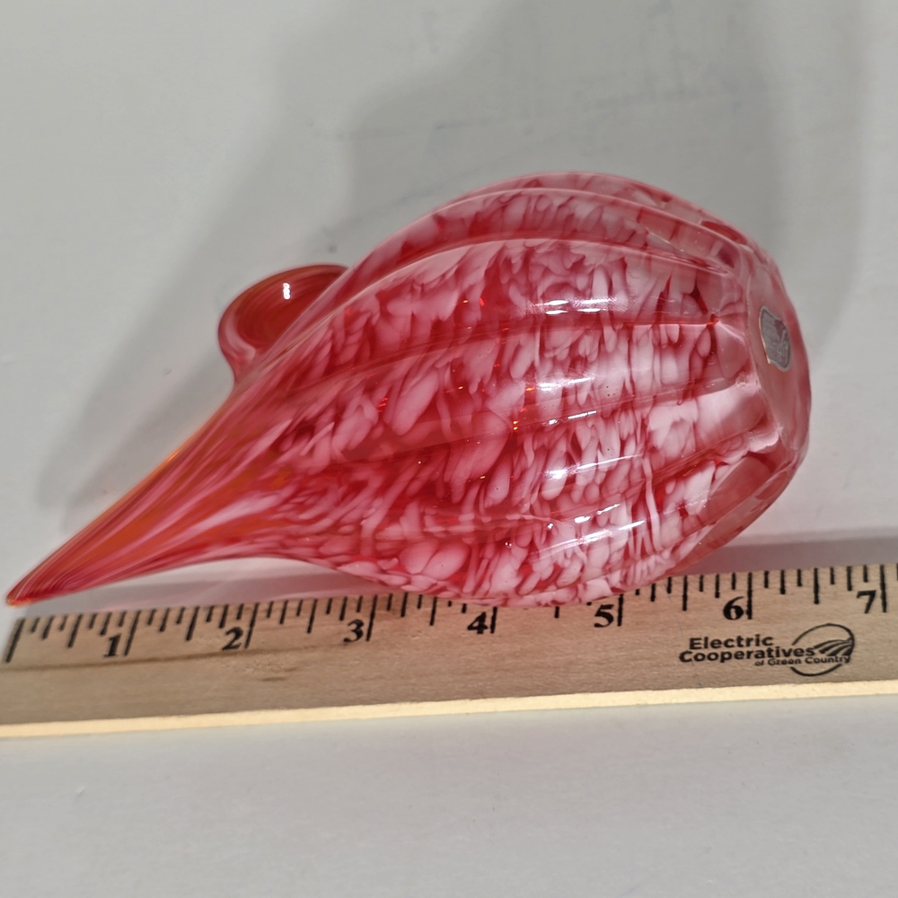 Lefton Red Glass Pitcher - Picture 9 of 13
